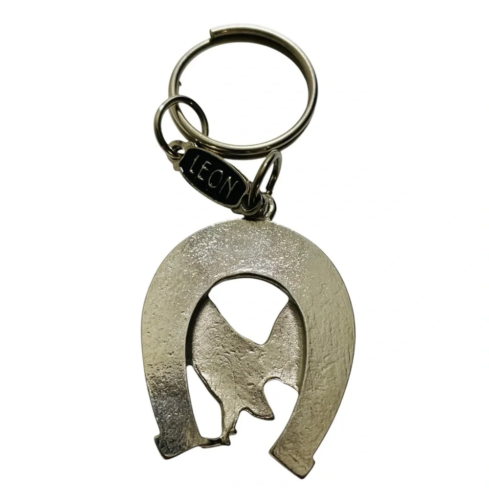 Rooster Fight Western Cowboy Metal Keychain Llavero Vaquero Pelea‎ Gallos New